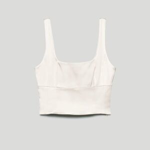 Aritzia Wilfred Shine Bustier in Cream Colour